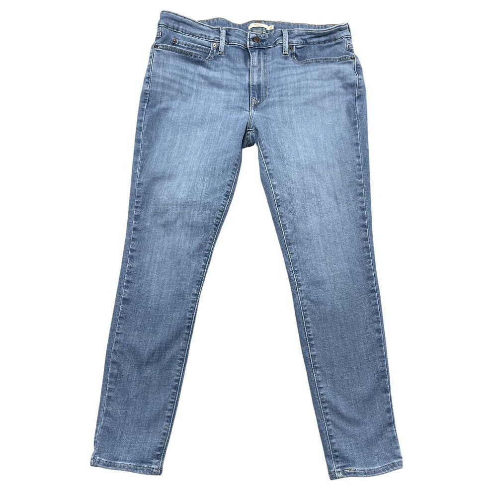 Levi's 711 Jeans Womens 33 Blue Skinny Mid Rise‎ Denim